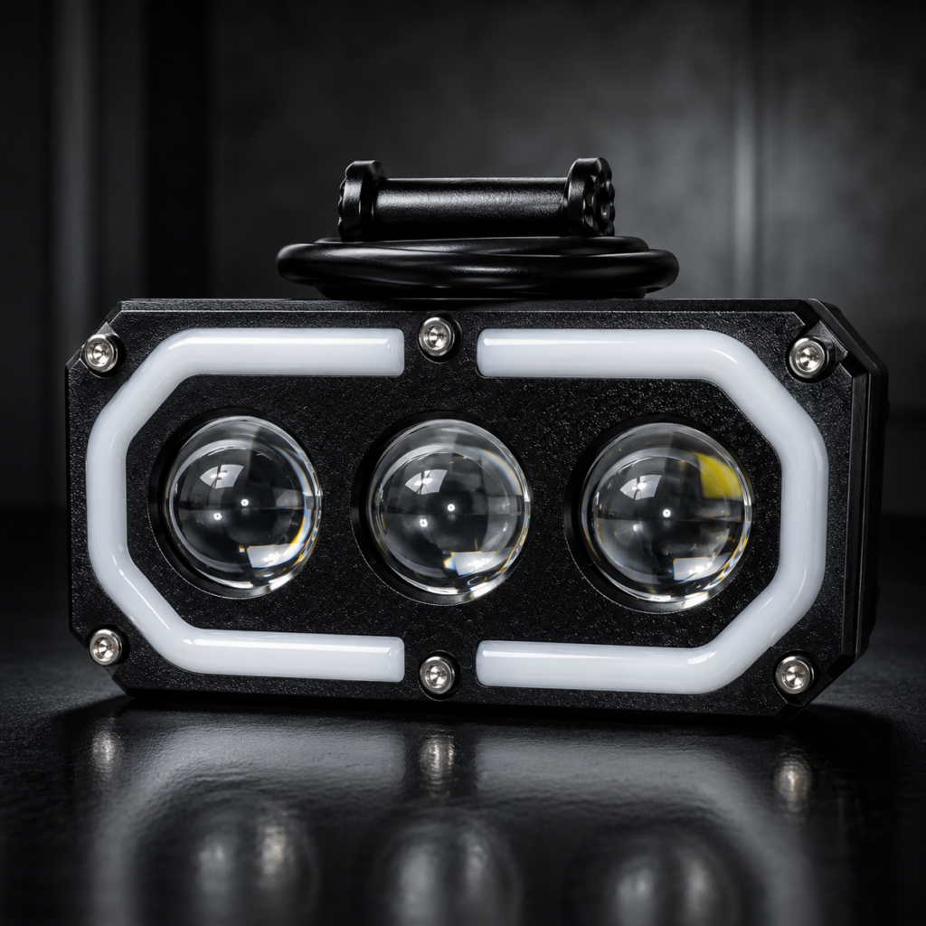 Neblinera LED 3 lupas