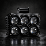 Neblinera LED 6 lupas con luz media
